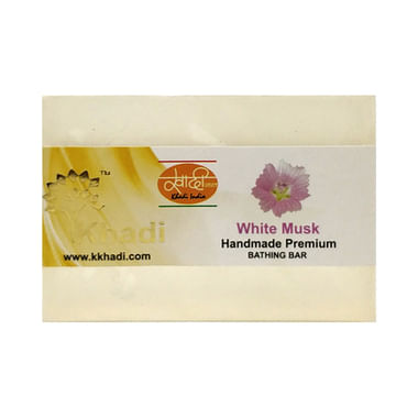 Khadi India White Musk Handmade Premium Bathing Bar