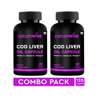 Naturewise COD Liver Oil Softgel Capsule (60 Each)