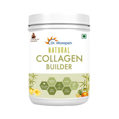 Dr. Morepen Natural Collagen Builder With Biotin & Vitamin C | For Skin, Hair, Nails | Flavour Chocolate