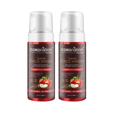 Coronation Herbal Apple Cider Vinegar Foaming Face Wash (160ml Each)