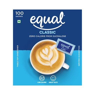 Equal Classic Zero Calorie From Sucralose Sachet (100 Each)