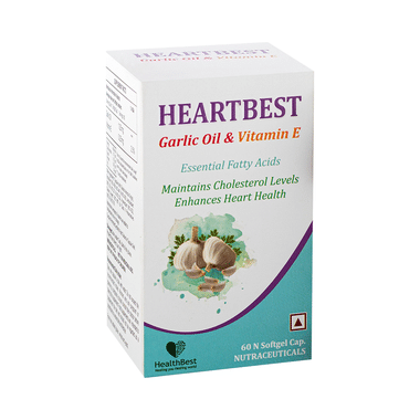 HealthBest Garlic Oil & Vitamin E Softgel Capsule Soft Gelatin Capsule