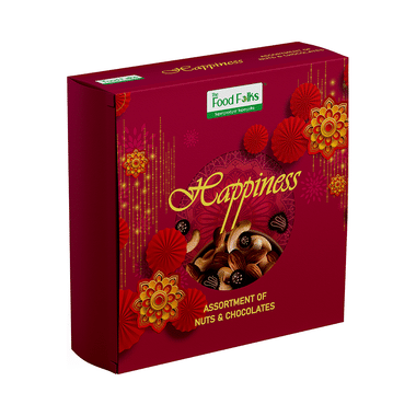 The Food Folks Happiness Assortment Of Nuts & Chocolates Gift Pack