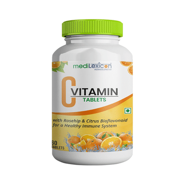 Medilexicon Vitamin C Tablet With Rosehip & Citrus Bioflavonoids | For Immune System