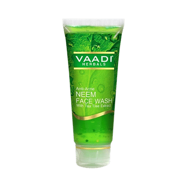 Vaadi Herbals Value Pack Of Anti-Acne Neem Face Wash With Tea Tree Extract