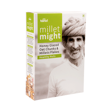 Tanvi Millet Might Glazed Oat Chunks & Millets Flakes Healthy Nuts