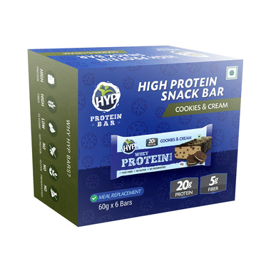 HYP Cookie And Cream High Protein Snack Bar (60gm Each)