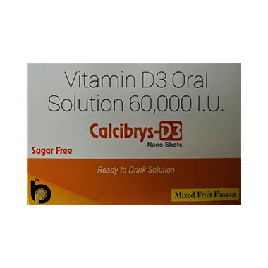 Calcibrys-D3 Nano Shots (5ml Each) Mixed Fruit Sugar Free