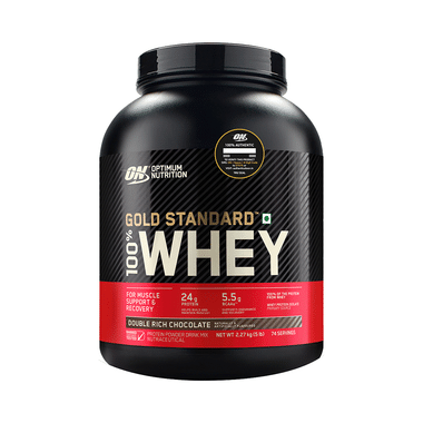 Optimum Nutrition (ON) Gold Standard 100% Whey Protein | For Muscle Recovery | No Added Sugar | Flavour Powder Double Rich Chocolate