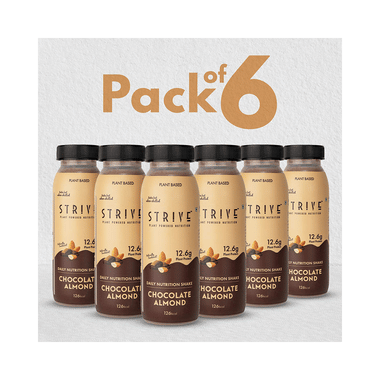 Strive Daily Nutrition Protein Shake (200ml Each) Chocolate Almond