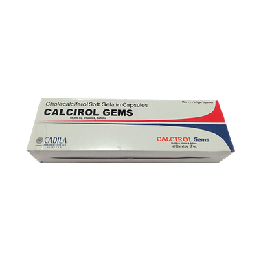 Calcirol Gems Soft Gelatin Capsule