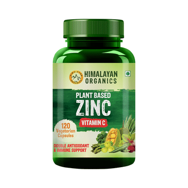 Himalayan Organics Plant Based Zinc Vitamin C Vegetarian Capsule