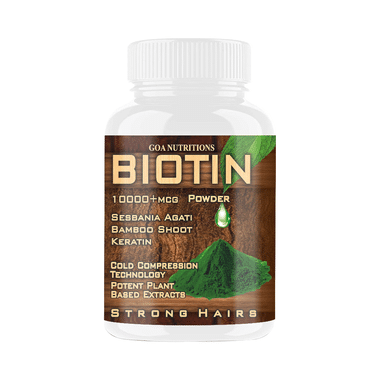 Goa Nutritions Biotin 10000+mcg Powder