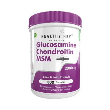 HealthyHey Nutrition Glucosamine + Chondroitin & MSM Capsule