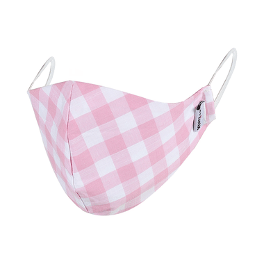 Hyzinik Anti-Viral Reusable Comfortable Face Mask Pink And White Checks