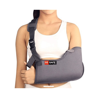 Be Safe Forever Arm Sling Brace For Fracture Medium Grey