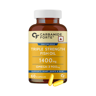 Carbamide Forte Triple Strength Fish Oil 1400mg Omega 3, 900mg Softgel Capsule