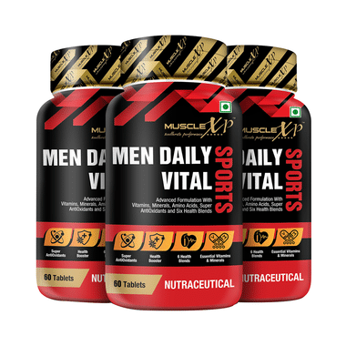 MuscleXP Multivitamin Men Daily Vital Sports Tablet (60 Each) Tablet (60 Each)