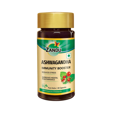 Zandu Ashwagandha Capsule | For Immunity, Stress & Mental Performance