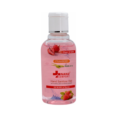 Nanz Comfort Strawberry with Aloevera Hand Sanitizer Gel