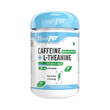 IFeelFIT Caffeine Naturally Derived + L-Theanine Veg. Capsule