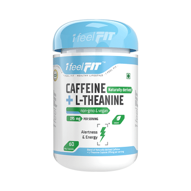 iFeelFIT Caffeine Naturally Derived + L-Theanine Veg. Capsule