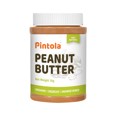 Pintola Organic Peanut For Weight Management & Healthy Heart | Butter Crunchy Unsweetened