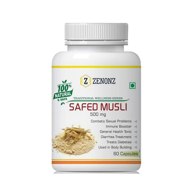 Zenonz Safed Musli 500mg Capsule