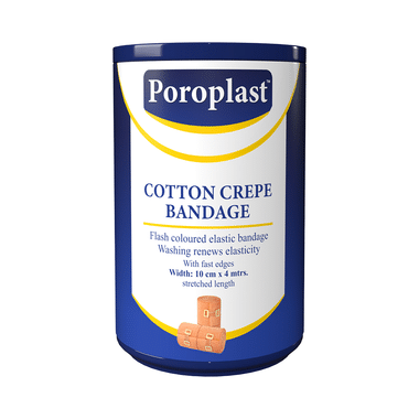 Poroplast Cotton Crepe Bandage 10cm X 4m