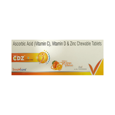 Innovcare's CDZ Chewable Tablet Delicious Orange