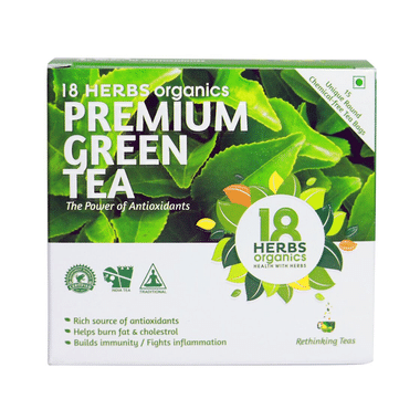 18 Herbs Organics Premium Green Tea Bag (1.25gm Each)