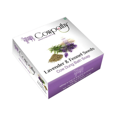 Cowpathy Lavender And Fennel Seeds Cow Dung Bath Soap