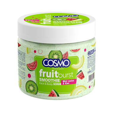 Cosmo Fruit Burst Smoothie Face & Body Scrub Mint Melon & Kiwi