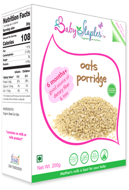 Baby Staples Organic Oats Porridge
