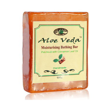 Aloe Veda Moisturising Bathing Bar Patchouli With Cinnamon Leaf Oil