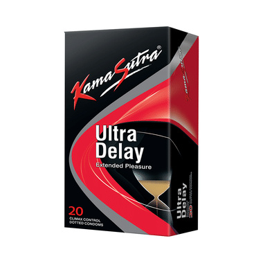 KamaSutra Ultra Delay Extended Pleasure Climax Control Dotted Condom