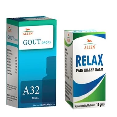 Allen Anti Gout Combo (A32 + Relax Pain Killer Balm)