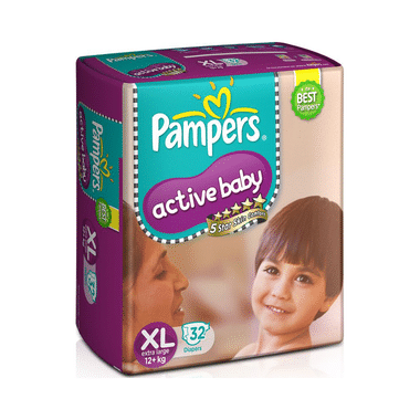 Pampers Active Baby With Comfortable Fit | Size Diaper XL