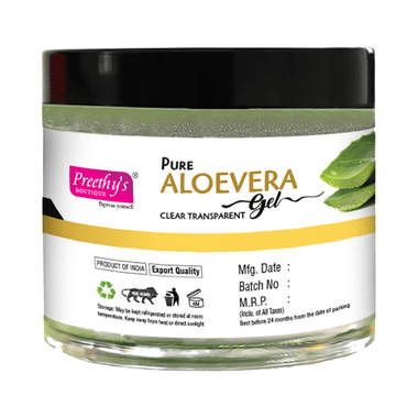 Preethy's Boutique Pure Aloevera Clear Transparent Gel