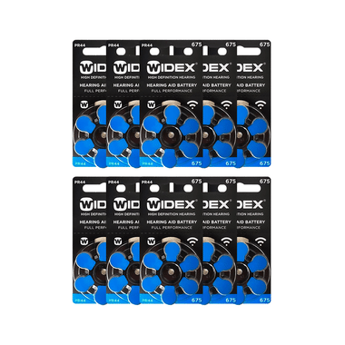 Widex Size 675 PR44 Hearing Aid Battery (6 Each)