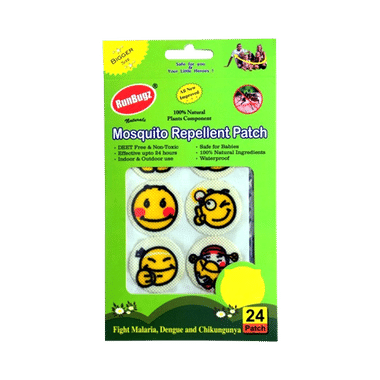 Runbugz Mosquito Repellent Patches-New Smiley