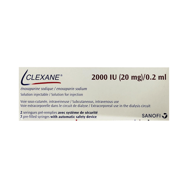 Clexane 20mg Injection (0.2ml Each)