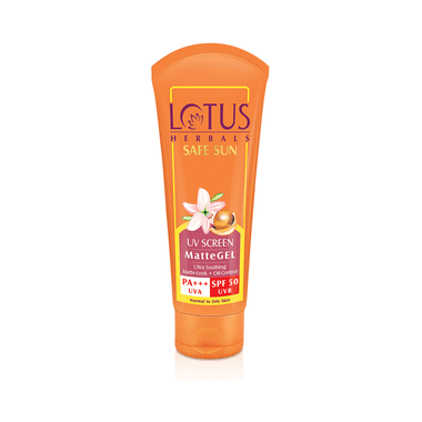 Lotus Herbals Safe Sun UV Screen Matte Gel PA+++ SPF 50