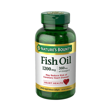 Nature's Bounty Fish Oil 1200mg Rapid Release Softgels
