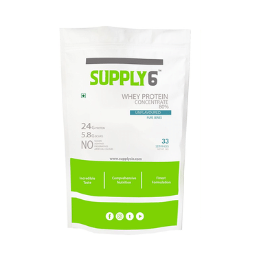 Supply6 Whey Protein Concentrate 80% Unflavoured