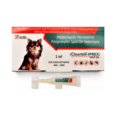 Clearkill-Iprex Spot On For Dogs 4Kg-10Kg