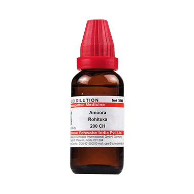 Dr Willmar Schwabe India Amoora Rohituka Dilution 200 CH