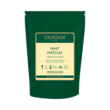 Vahdam Mint Matcha Teas Green Tea Powder