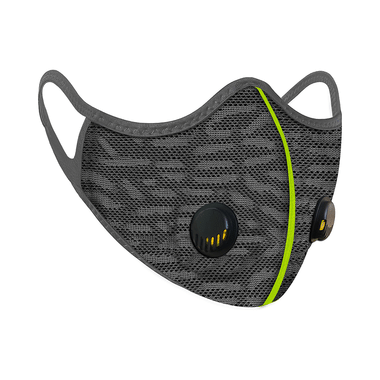 Lioncrown Herring N95 Reusable Washable Outdoor Face Mask Grey Yellow