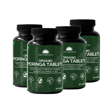 Saptamveda Organic Moringa Tablet (120 Each)